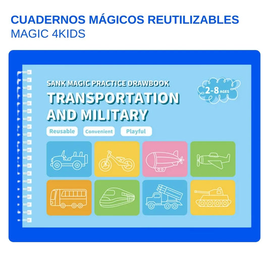 Cuadernos Mágicos Reutilizables Magic 4Kids